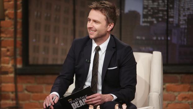 Chris Hardwick, en uno de los programas de «Talking Dead»