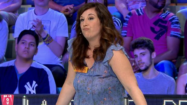 Maite, en «La ruleta de la suerte» de este jueves