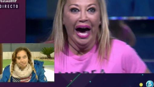 Belén Esteban emocionada al ver a su hija en «GH VIP»
