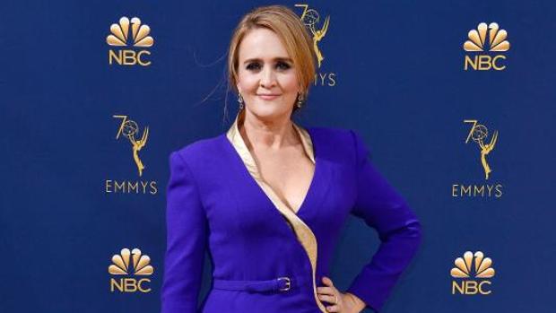Samantha Bee durante la 70 edición de los Premios Emmy