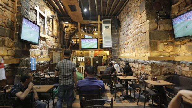 Espectadores de fútbol en el Mundial