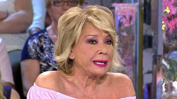 Mila Ximénez en el plató de «Sálvame»