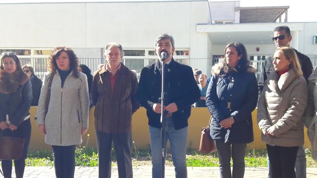 El alcalde de Coria, Modesto González, durante la inauguración del nuevo centro de salud