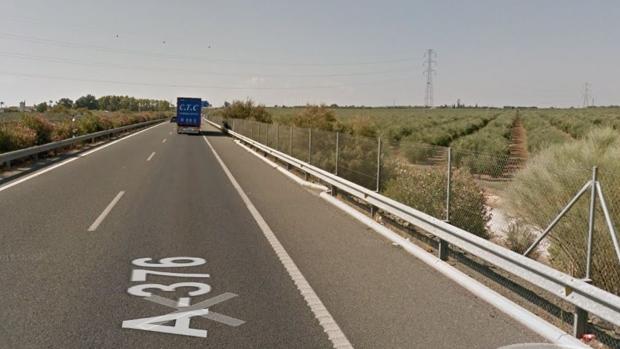 Carretera A-376, donde ha ocurrido el accidente