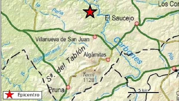 El terremoto de magnitud 3,9 ha tenido el epicentro en Villanueva de San Juan