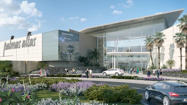 Recreación virtual del centro comercial de Palmas Altas