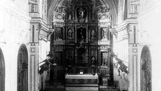 Iglesia de Santa Clara en una fotografia de la Fototeca del Laboratorio de Arte