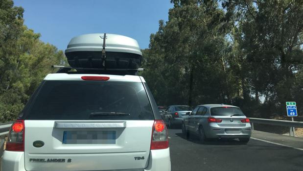 Retenciones en la AP-4 dirección Sevilla