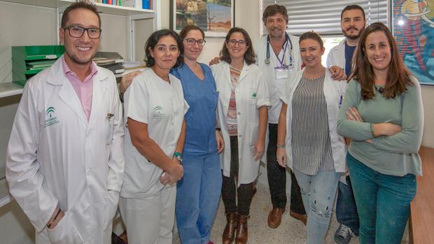 De izquierda a derecha: César Sotomayor de la Piedra , Ana Guijarro Boza, Cristina García Bulnes, Cristina Roca Oporto, Elías Cañas García-Otero, Cristina Ocaña Losada, Victor Sández Monteagut y Julia Praena Segovia