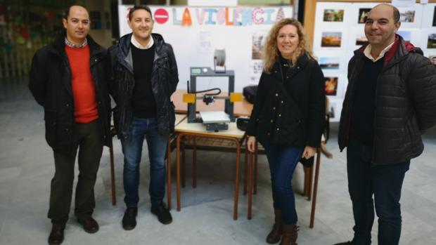 Roberto Marín, Juan Antonio Pérez, Rosa Jiménez y Manuel Moreno