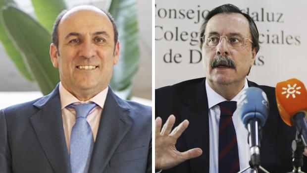 Rafael Martínez de Fuentes, a la izquierda, y Luis Cáceres Márquez