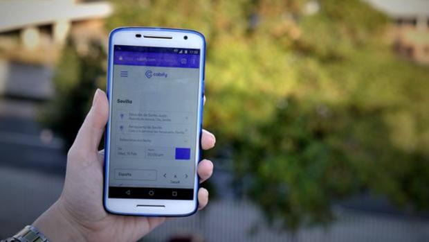 Aplicación Cabify en Sevilla