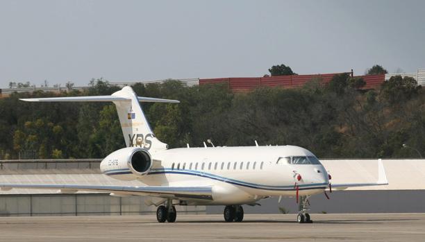 Un avión privado