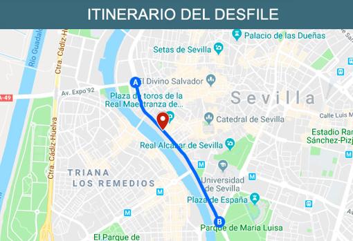 Éste es el itinerario que tendrá el gran desfile y que movilizará a miles de militares