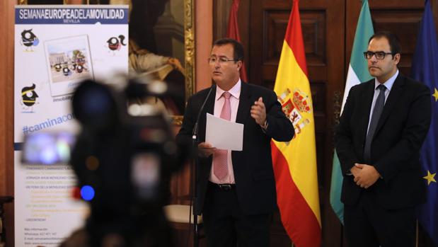 Juan Carlos Cabrera presentó ayer la Semana de la Movilidad en Sevilla
