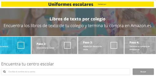 amazon libros de texto por colegio