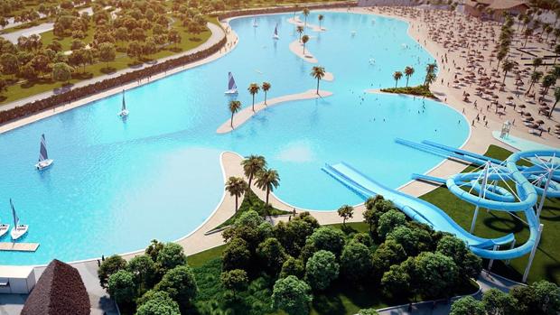 Así será la playa artificial más grande de Europa diseñada en Sevilla